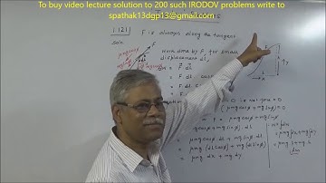 IIT-JEE Physics Irodov 1.121 detailed solution by Subhasish Pathak