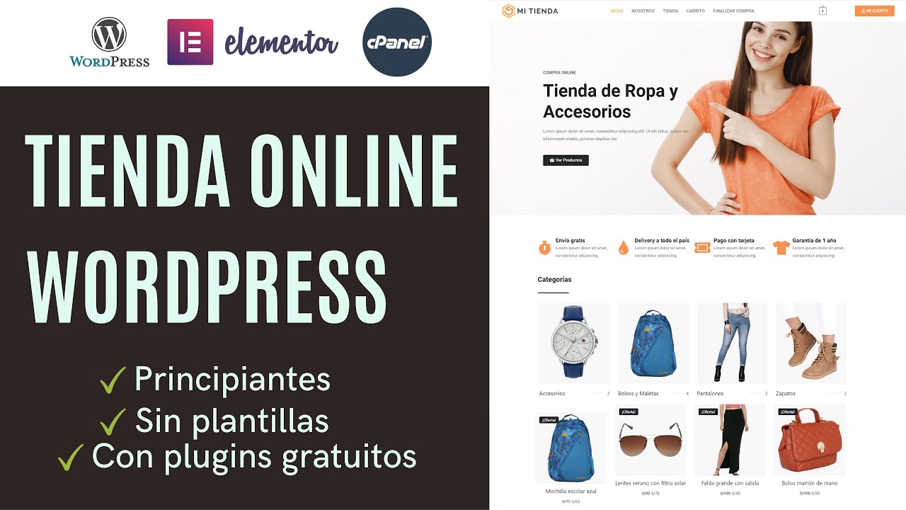 Cómo crear Tienda Online Wordpress - Woocommerce Completo - YouTube