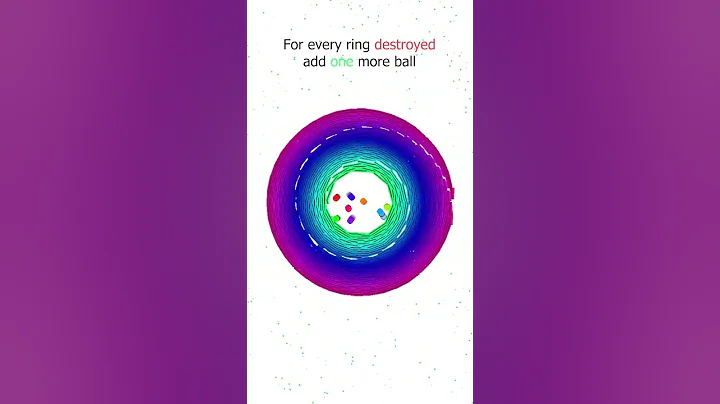 Can the balls escape? #satisfying #simulation #bouncingball