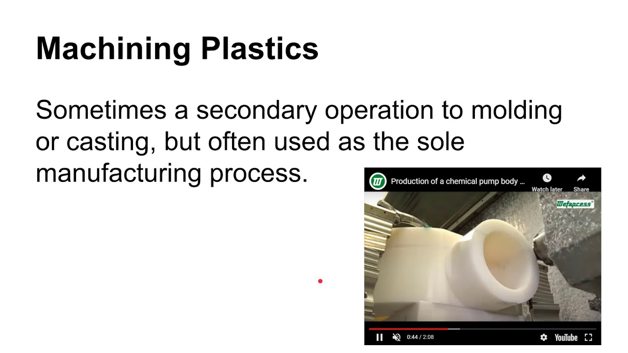 3421 Casting and Machining Plastics Lecture YouTube
