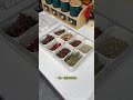 Spices are conveniently stored in This compartmentalized storage Box.It is dustproof.#viral videos..