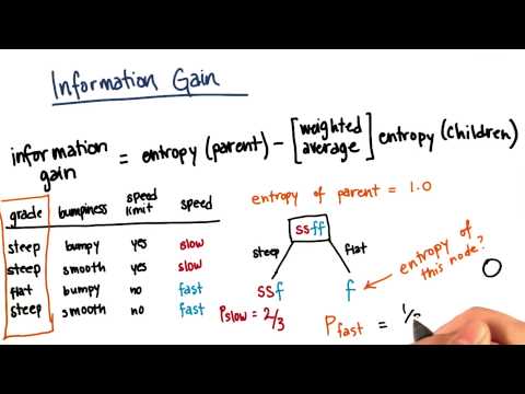 Information Gain Calculation Part 4 - Intro to Machine Learning