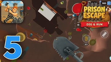 Prison Escape: Dig & Run Gameplay Walkthrough Part 5 (iOS, Android)