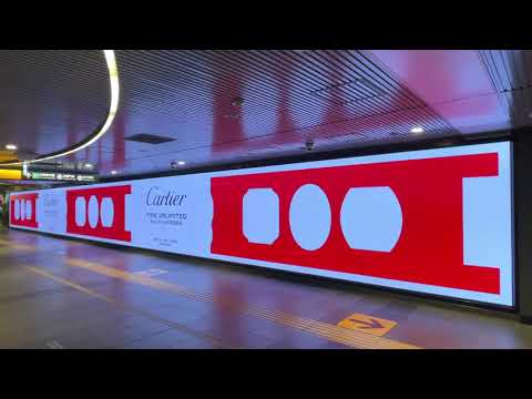 【渋谷】東急 田園都市線渋谷駅ビッグサイネージプレミアム カルティエ #cartier