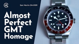 San Martin SN0109 | Awesome Black Bay GMT Homage