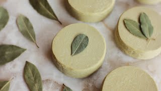 Pure olive oil & laurel leaf soap🍃 Natural hot process recipe