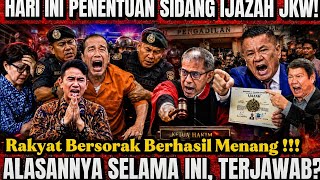 SATISFIED WITH TODAY'S JOKOWI DIPLOMA TRIAL RESULTS❗BIG SECRET REVEALED, JUDGE'S RULING MEETS PUB...