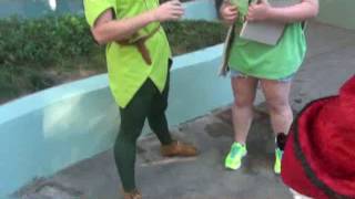 Disney Land Peter Pan & Captain Hook Peter Saying Thats Hat Off Limits