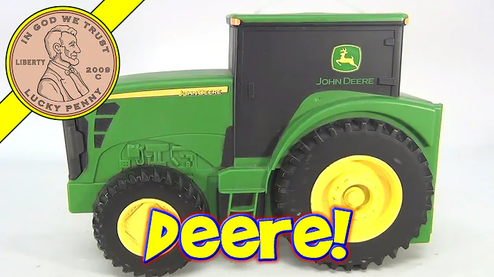 John Deere Green Tractor Ertle Die Cast Toy Holder...