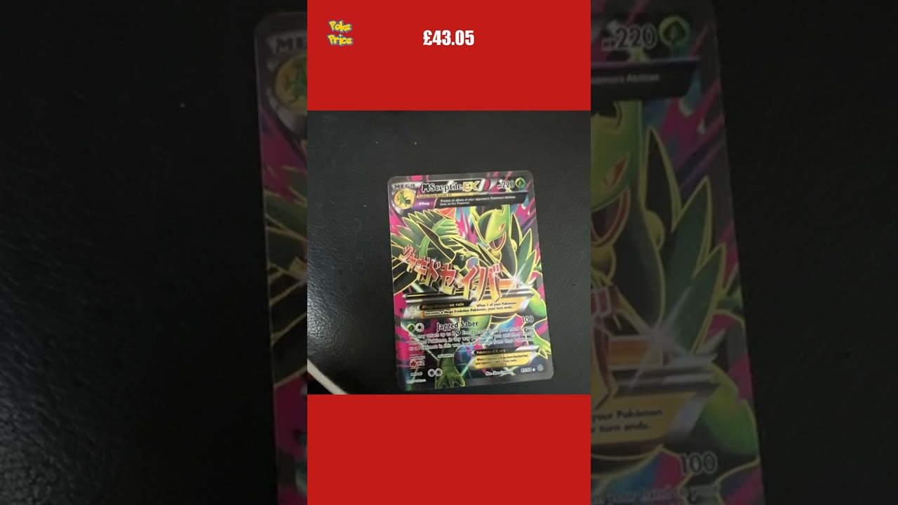 Mega Sceptile EX Full Art 85/98 Pokemon Card Ancient Origins Near Mint Minus LP