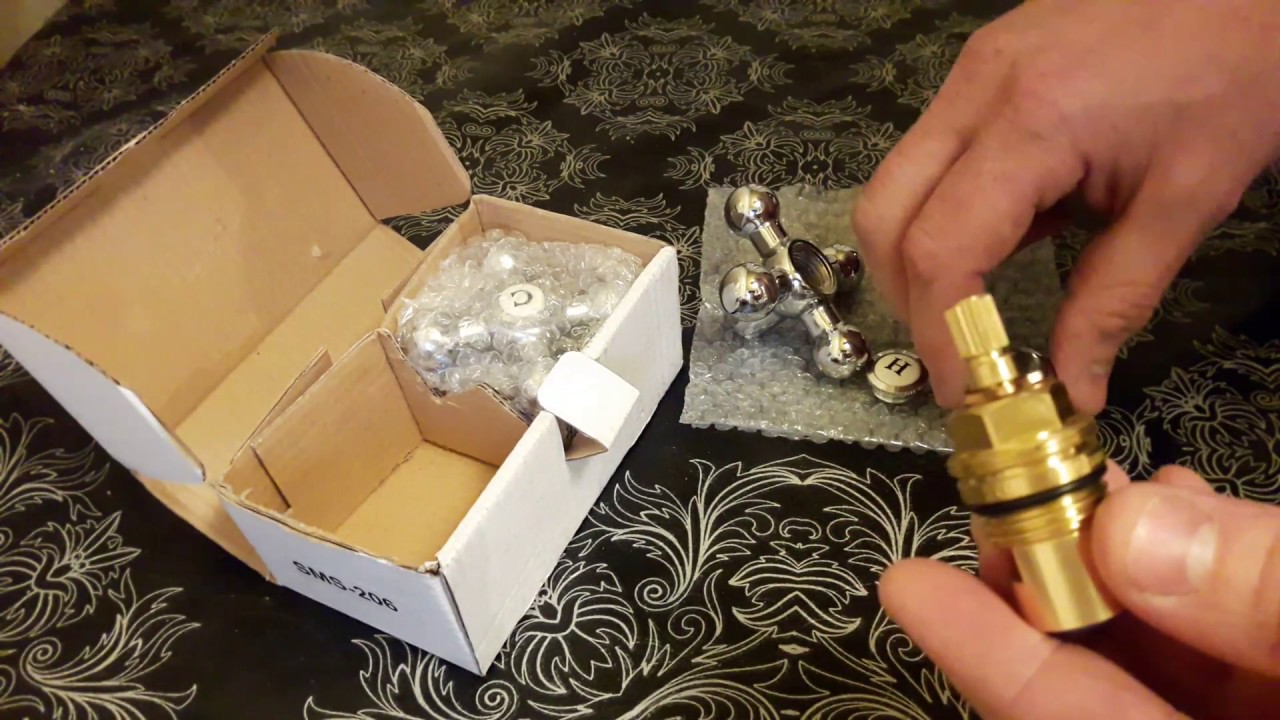 Маховик (ручка) для импортного смесителя установка, разбираем детально ...