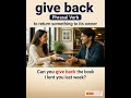 Learn 7 English Phrasal Verbs: English lesson short video