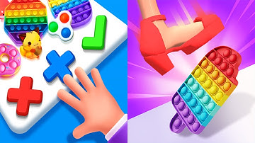 Pop It Games VS Tippy Toe All Levels Gameplay Android, ios (Part 7)