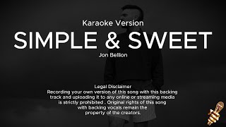 Jon Bellion - Simple & Sweet (Karaoke Version)
