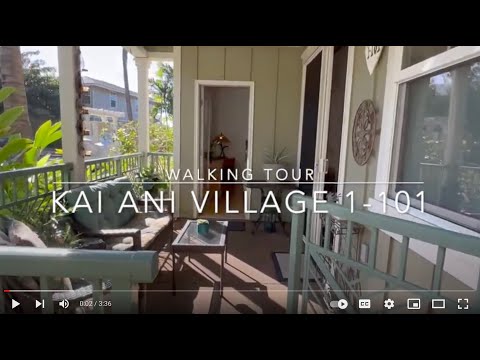 1-101 23 Kai Ani Ln, Kihei, HI home video tour