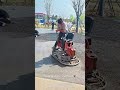 How a Ride-on Power Trowel levels the ground 🏗️#satisfying #construction