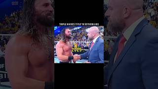 Triple H Gives Le To Seth Rollins 2023 Vs 2025 Edit