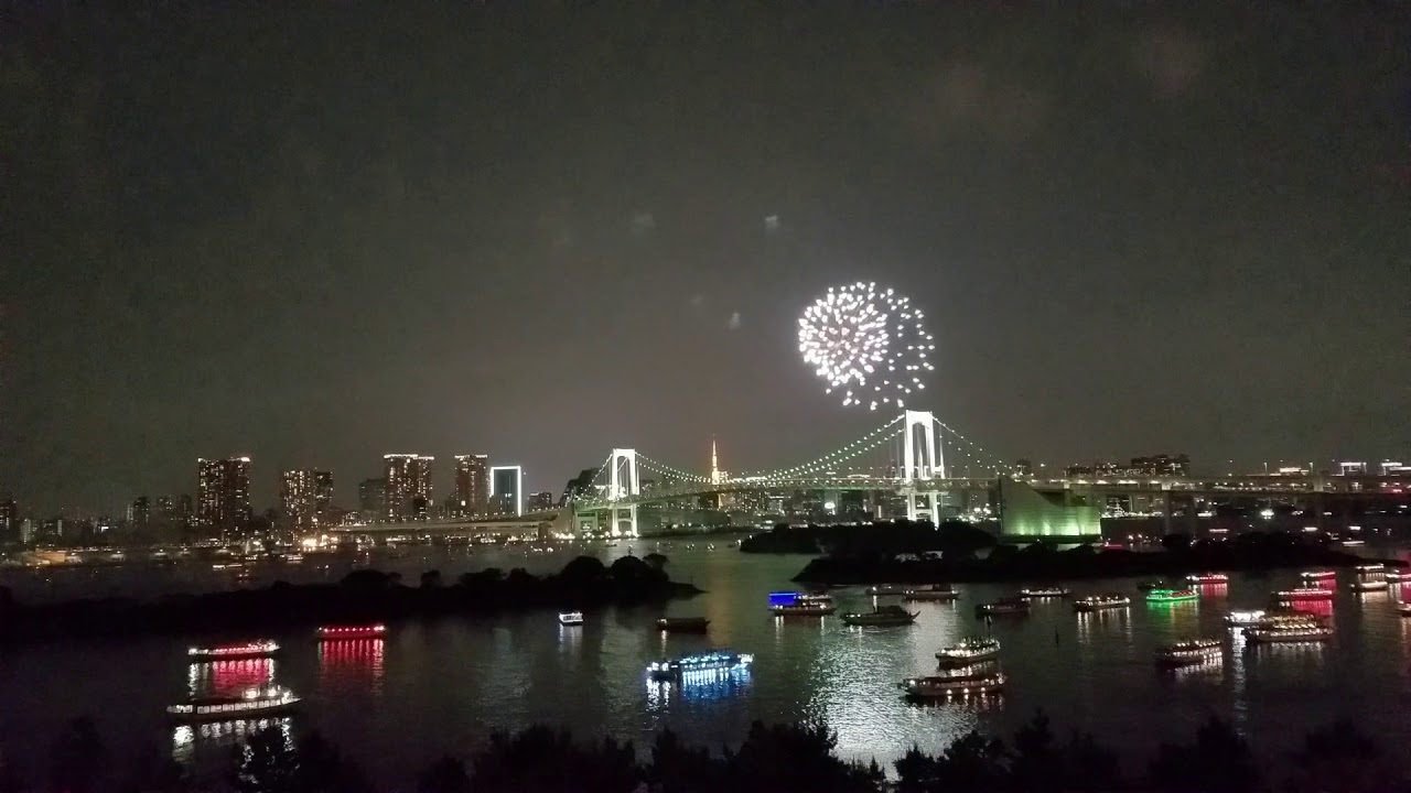 未来型花火エンターテインメント Star Island 18 お台場スターアイランド Youtube