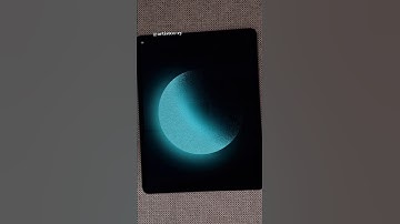 Easy moon drawing with noise brushes | procreate art