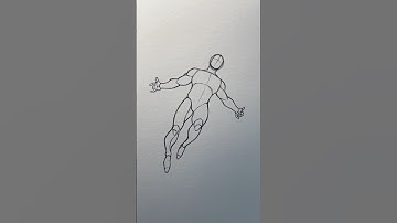 How to Draw the Wally West Pose - Tutorial #drawing #wallywest #tutorial #pose #simple #easy #shorts