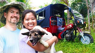 Download Lagu WE BOUGHT A NEW FARM VEHICLE IN THE PHILIPPINES! SECRET HISTORY IN OUR OLD JEEP | ISLAND LIFE MP3