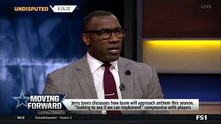 Shannon Sharpe on Jerry Jones just created a huge problem for Cowboys players planning to kneel