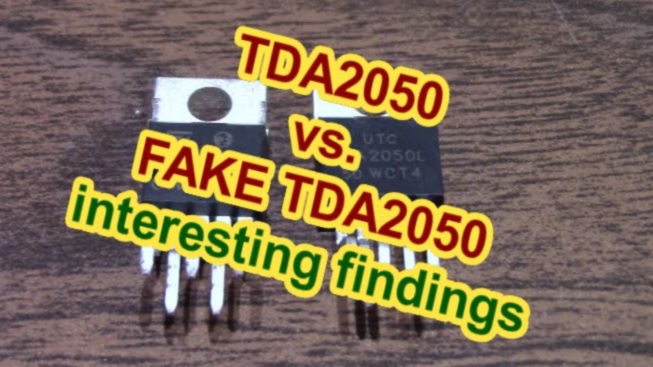 TDA2050 real vs. fake amplifier chip on the analyzer