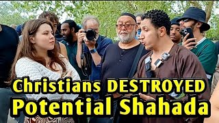 Christians DESTROYED Potential Shahada Lady \u0026 Shamsi Speaker's corner