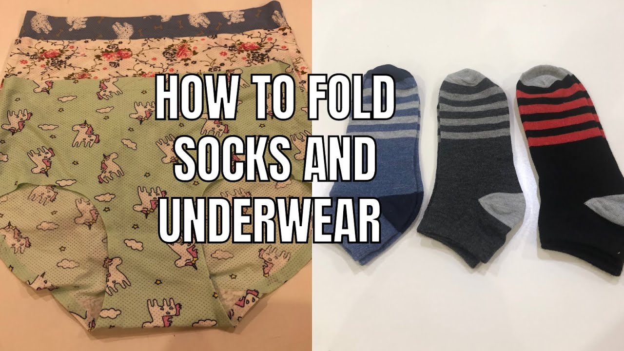 How to fold socks and underwear YouTube