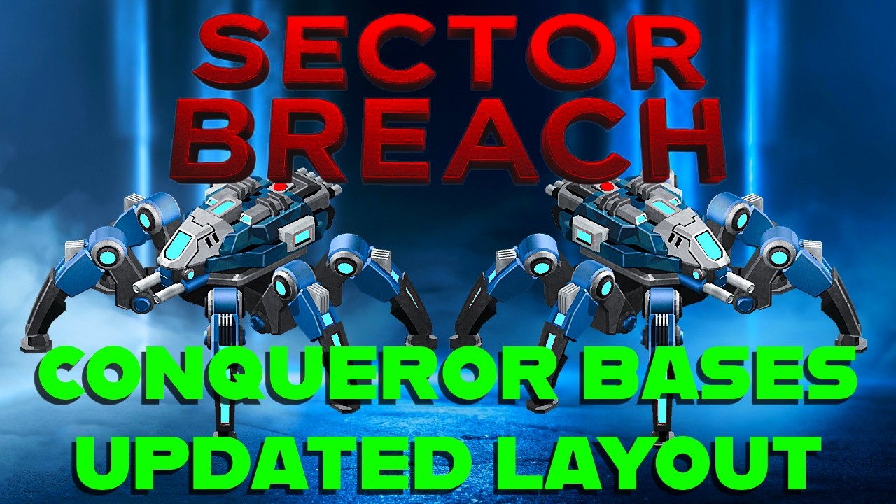 War Commander - Sector Breach Conqueror Bases - Updated Video