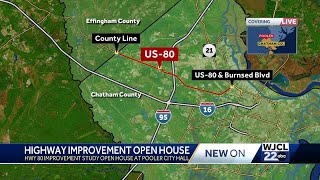 Pooler city officials host open house for public opinion on Highway 80 study