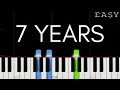Lukas Graham - 7 Years | EASY Piano Tutorial