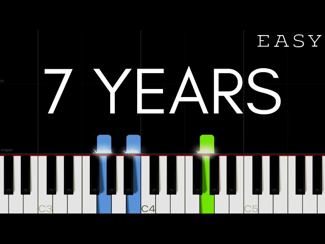 7 Years Sheet Music | Lukas Graham | Super Easy Piano