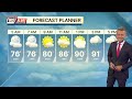 First Alert Weather Day Sunday for heavy rain, storms in the afternoon and overnight