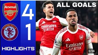 Arsenal vs Aston Villa 4-1 Highlights & All Goals Premier League 2026