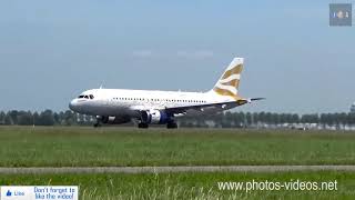 British Airways Olympic Dove Livery Airbus A319-131 G-EUPA at takeoff at Schiphol Airport British Airways Olympic Dove Livery Airbus A319-131 G-EUPA at takeoff at Schiphol Airport