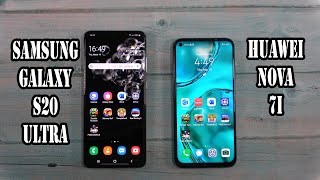 Samsung Galaxy S20 Ultra vs Huawei nova 7i | SpeedTest and Camera comparison