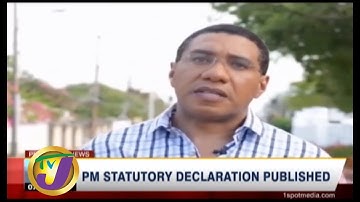 TVJ News: PM Andrew Holness Statutory Declaration Published - August 9 2019