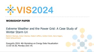 Extreme Weather and the Power Grid: A Case Study of Winter Storm Uri - Fast Forward | VIS 2024