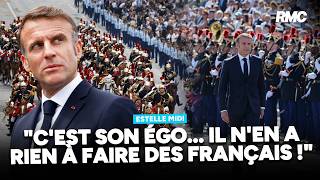 Un auditeur charge Emmanuel Macron et son projet de 14 juillet XXL