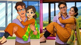 Chikoo Bunty Ka Real Life Part-4 || Chikoo Bunty Cartoon Vs Real Life 😳
