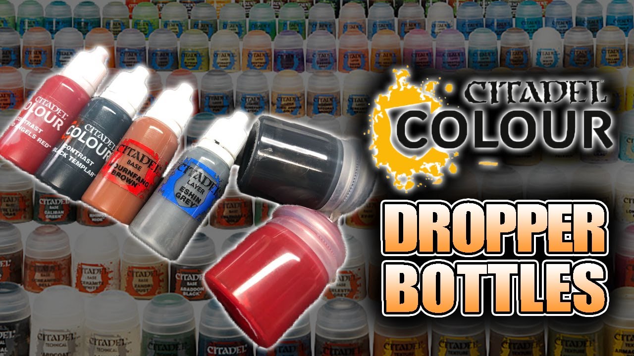 This is How to Transfer Citadel Paints to Dropper Bottles Decant 