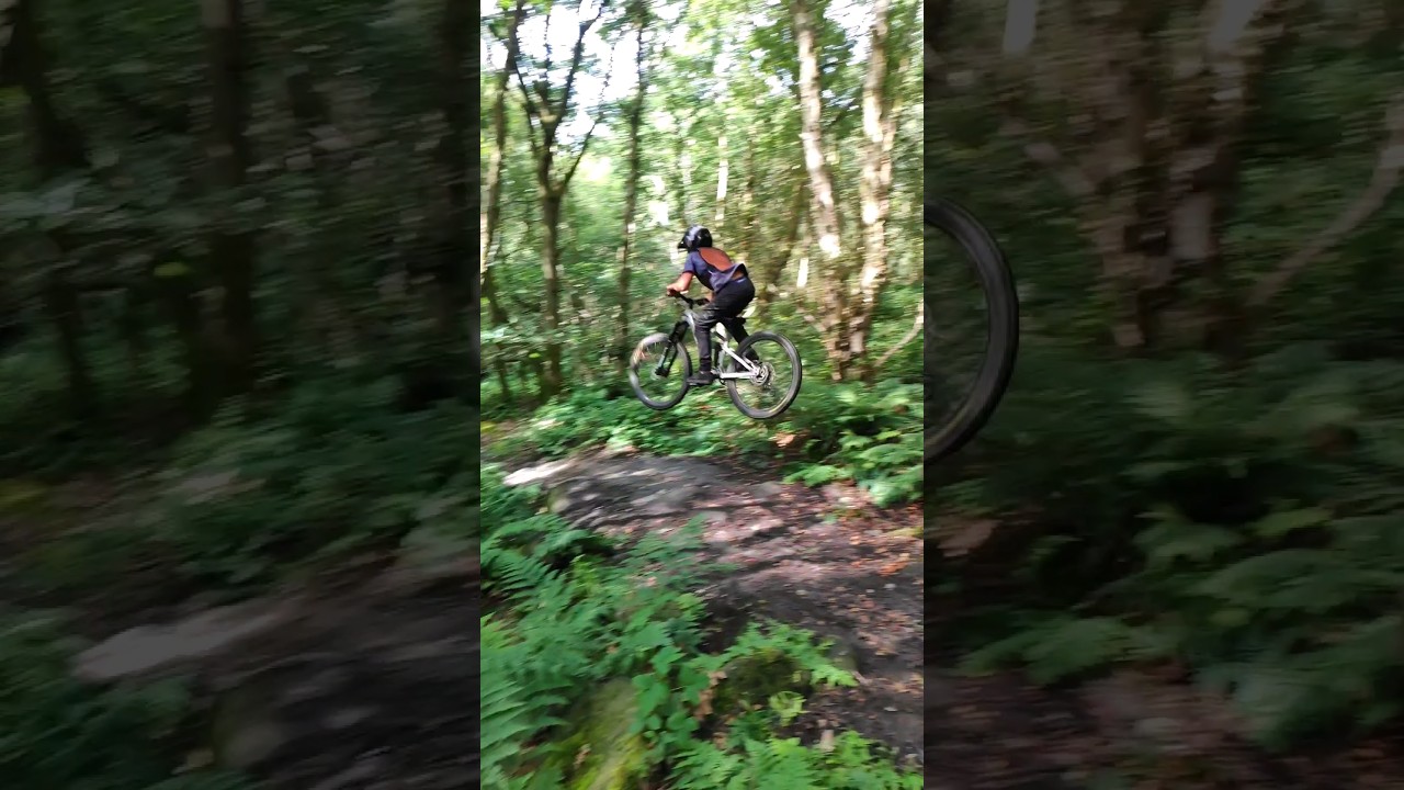 junior mtb sessions working on steep trails 