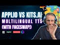 Applio vs kits multilingual tts and lip sync face swap