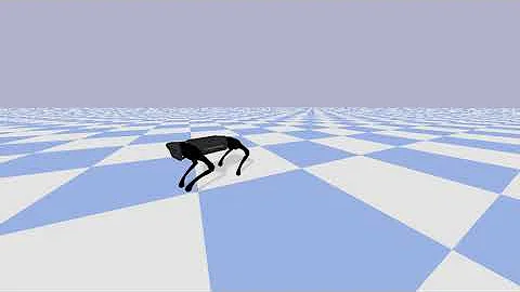 Unitree A1 walking using model predictive control (MPC) in PyBullet