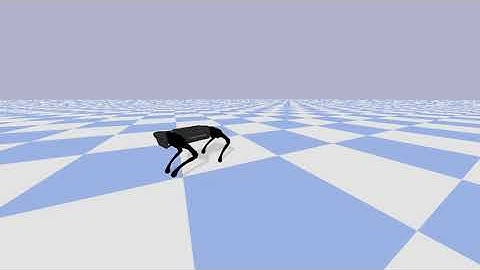 Unitree A1 walking using model predictive control (MPC) in PyBullet