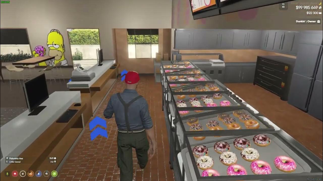 FiveM ESX ARS Dunkin Donuts Job Script with 25 Items and Customizable