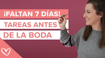 ¿Qué debo hacer 3 días antes de mi boda?