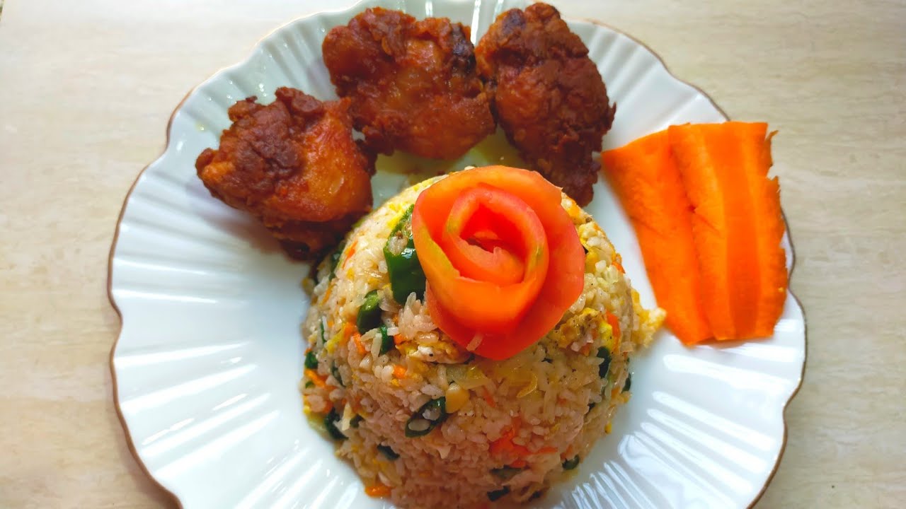Chinese egg fried rice with oats