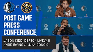 Jason Kidd, Dereck Lively II, Kyrie Irving \& Luka Dončić | Press Conference vs DEN | 03\/17\/24